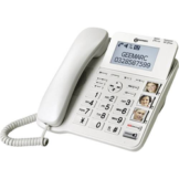 Geemarc CL595 Schnurgebundenes Seniorentelefon Anrufbeantworter, Freisprechen, Optische Anrufsignali